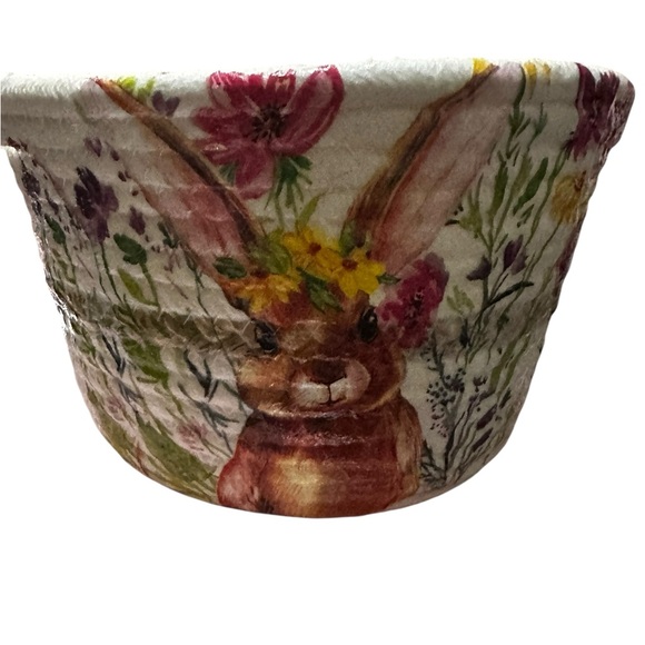 Handcrafted Bunny Floral Basket with Bubba SQUISHMELLOW - Picture 3 of 8